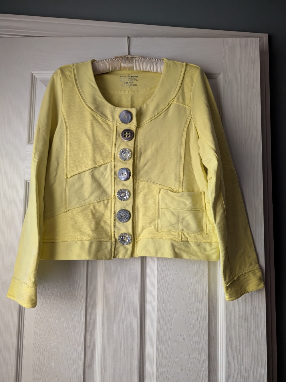 Neon Buddha Button-Front Jacket